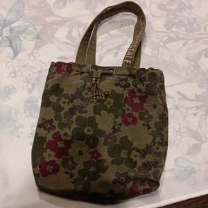 Aeropostale Floral Canvas Tote Bag